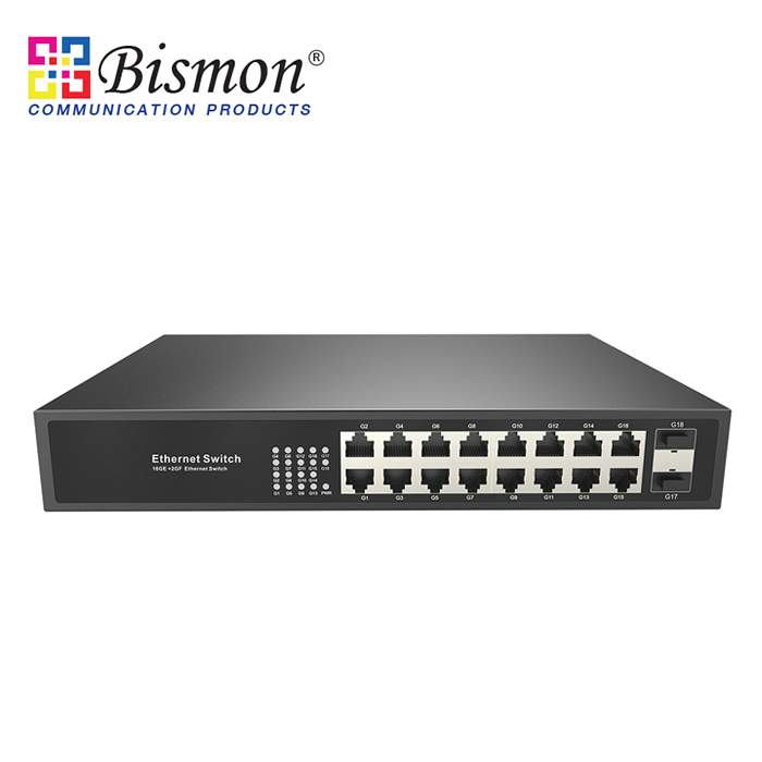 16-10-100-1000M-RJ45-2-1000M-SFP-Fiber-Ports-Unmanaged